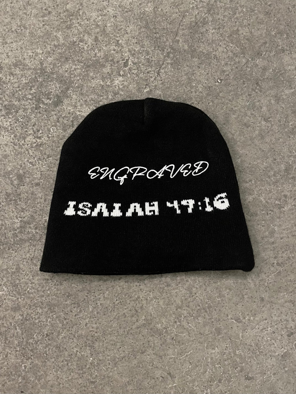Engraved 'Isaiah 49:16' Beanie - Engraved