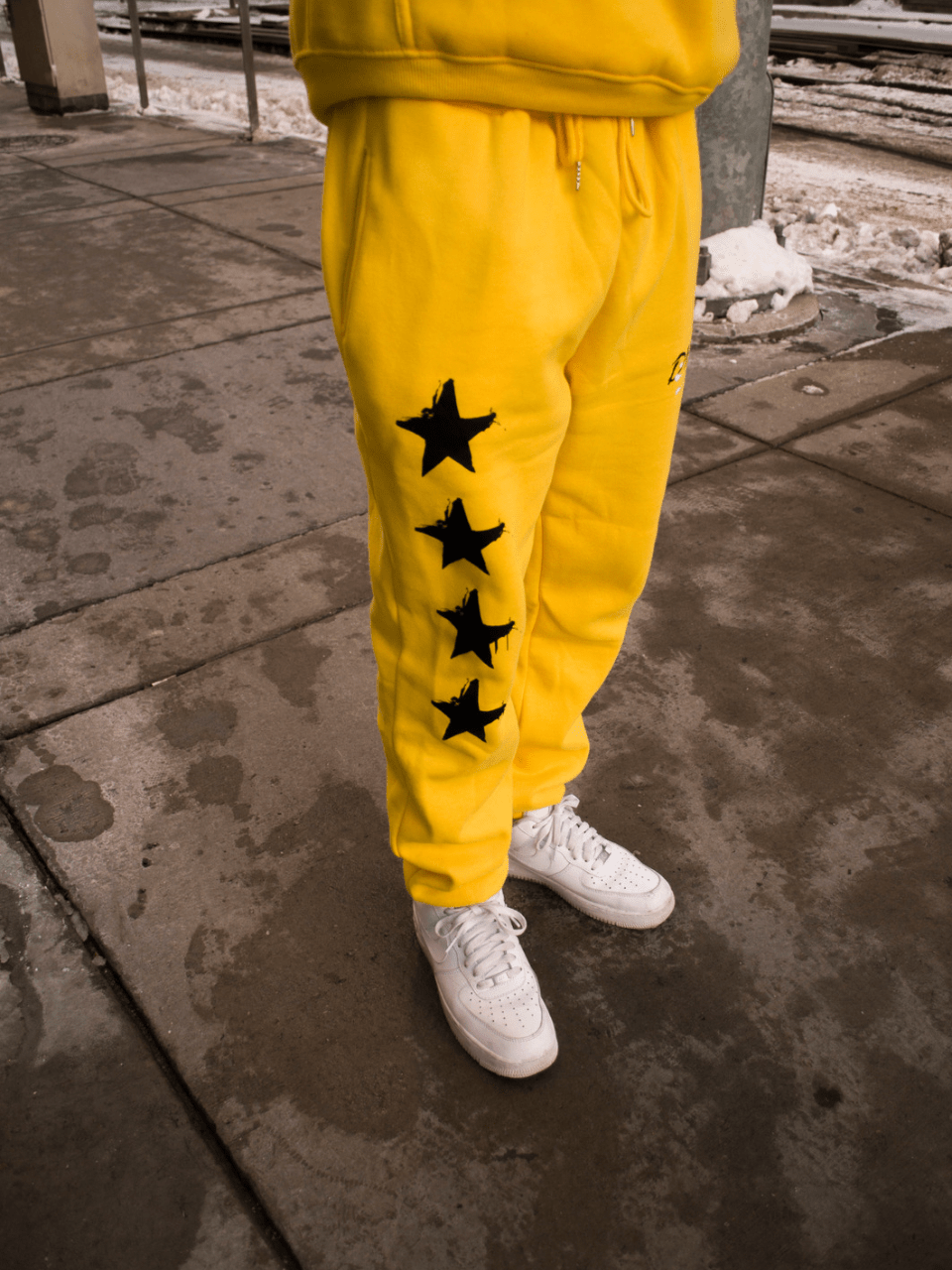 Yellow 'Devotion' Sweatpant - Engraved