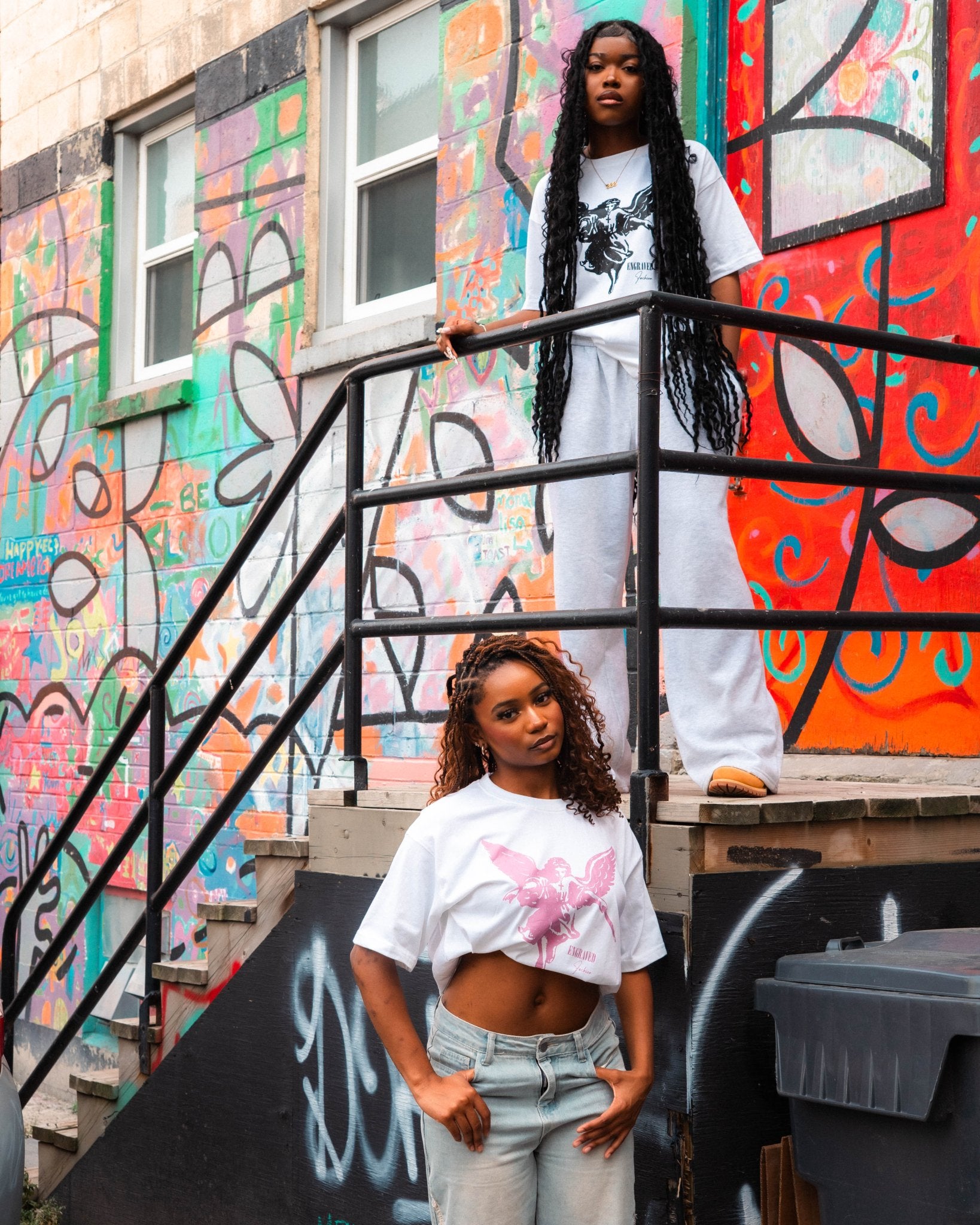 Black "The Guardian" Tee - Engraved