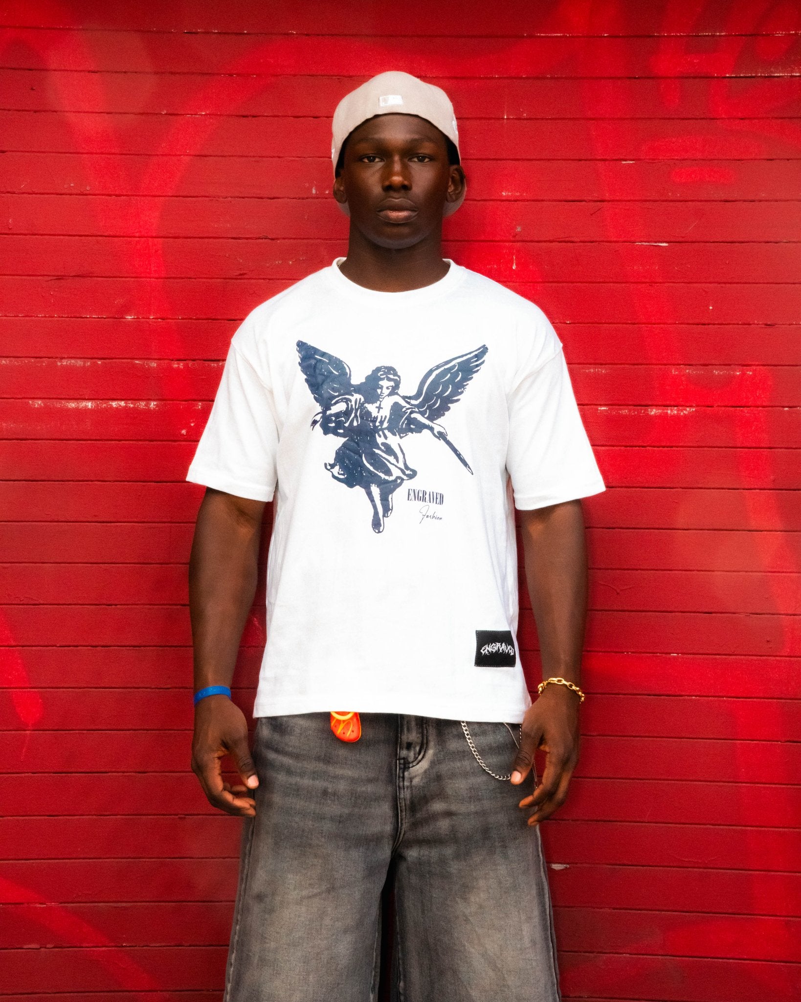 Navy "The Guardian" Tee - Engraved