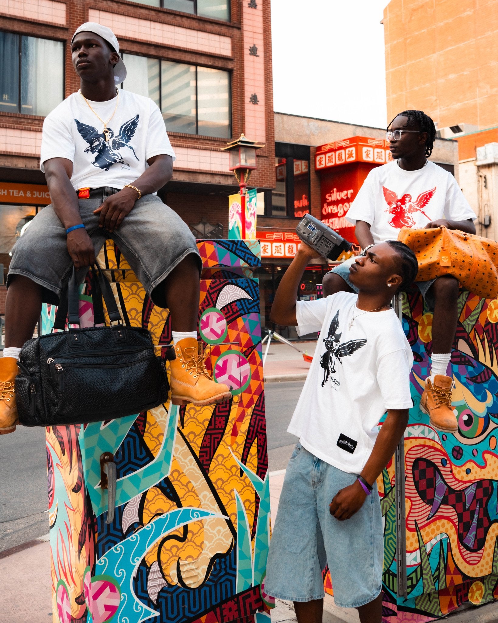 Black "The Guardian" Tee - Engraved