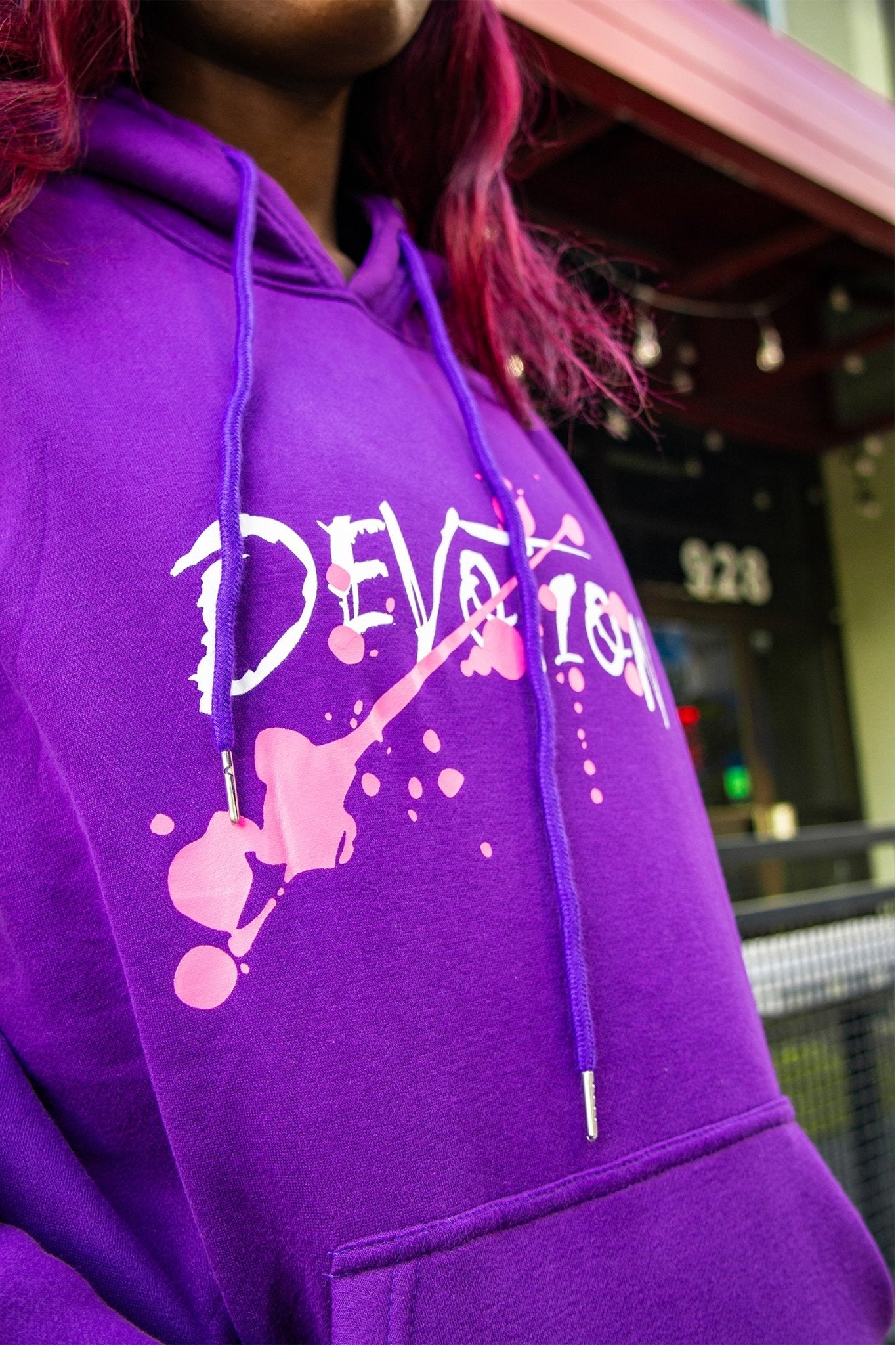 Purple 'Devotion' Hoodie - Engraved