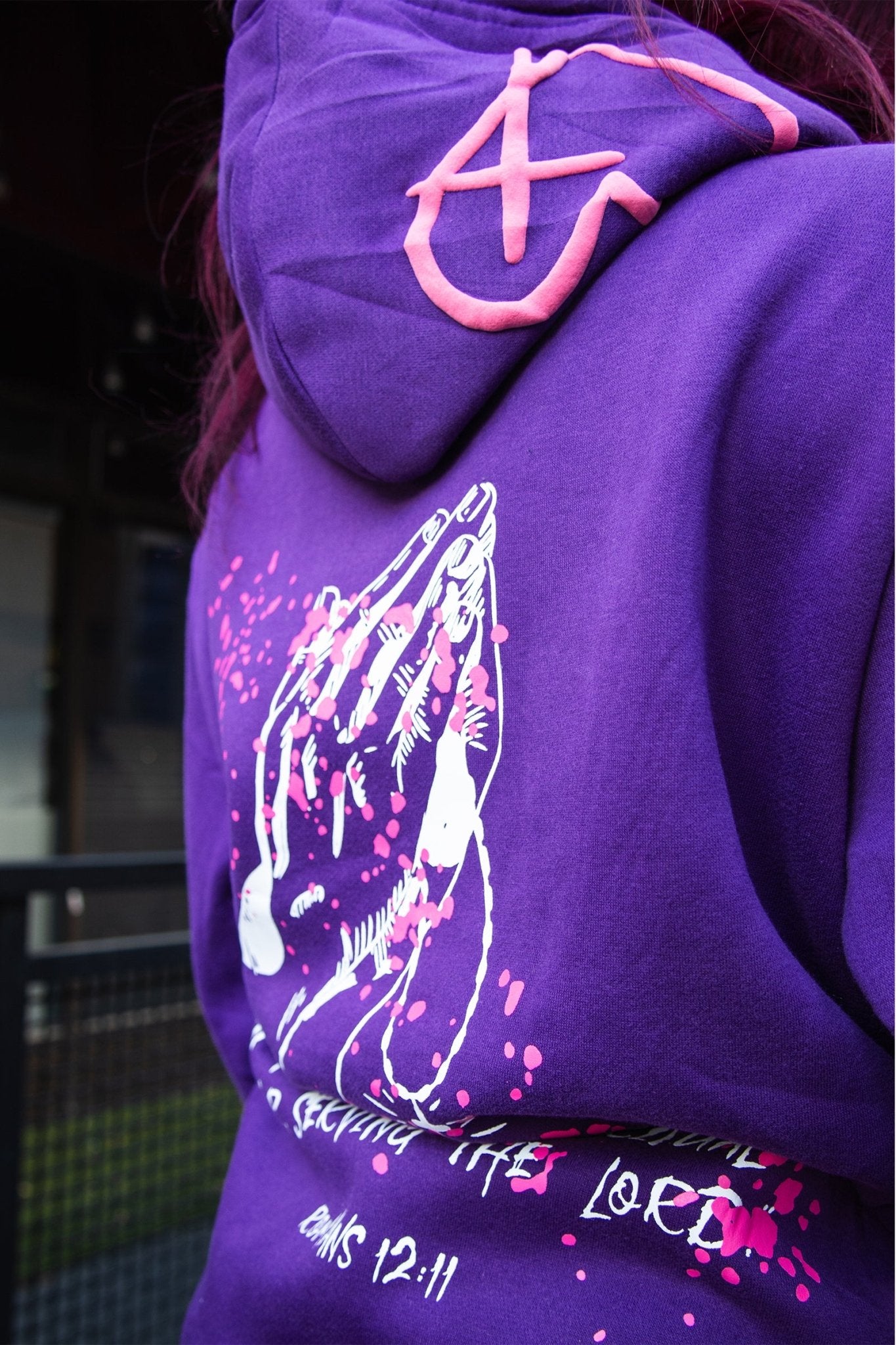 Purple 'Devotion' Hoodie - Engraved