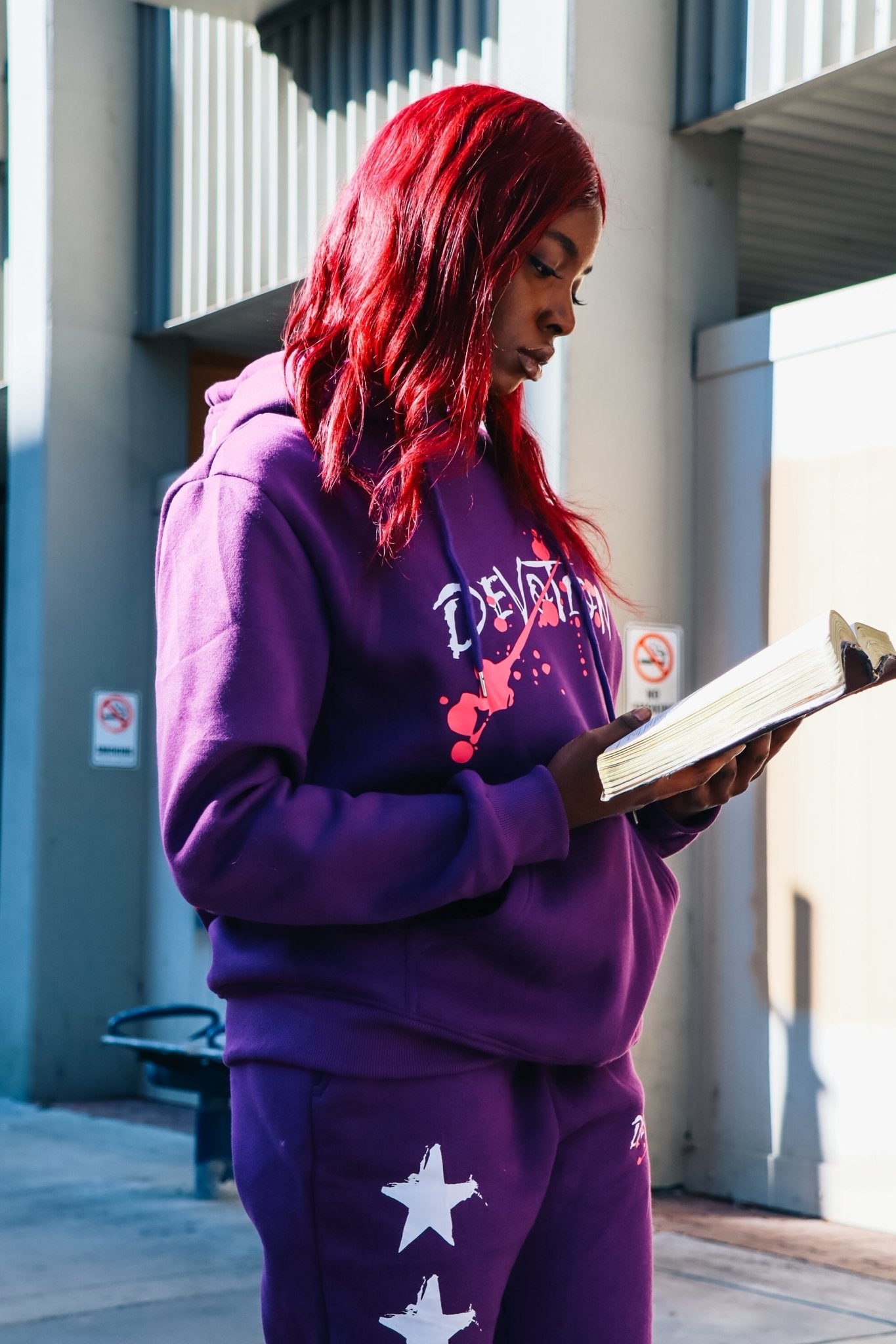 Purple 'Devotion' Hoodie - Engraved