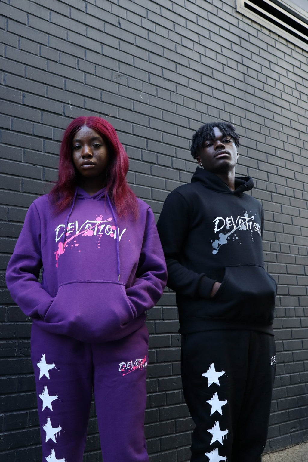 Purple 'Devotion' Sweatpant - Engraved