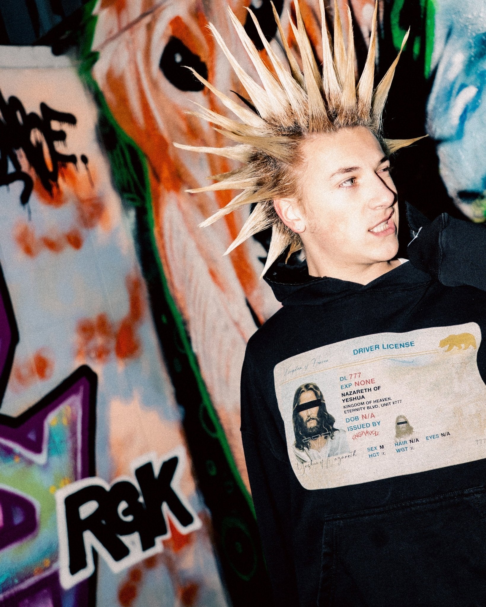 Black Driver's License Hoodie - Engraved