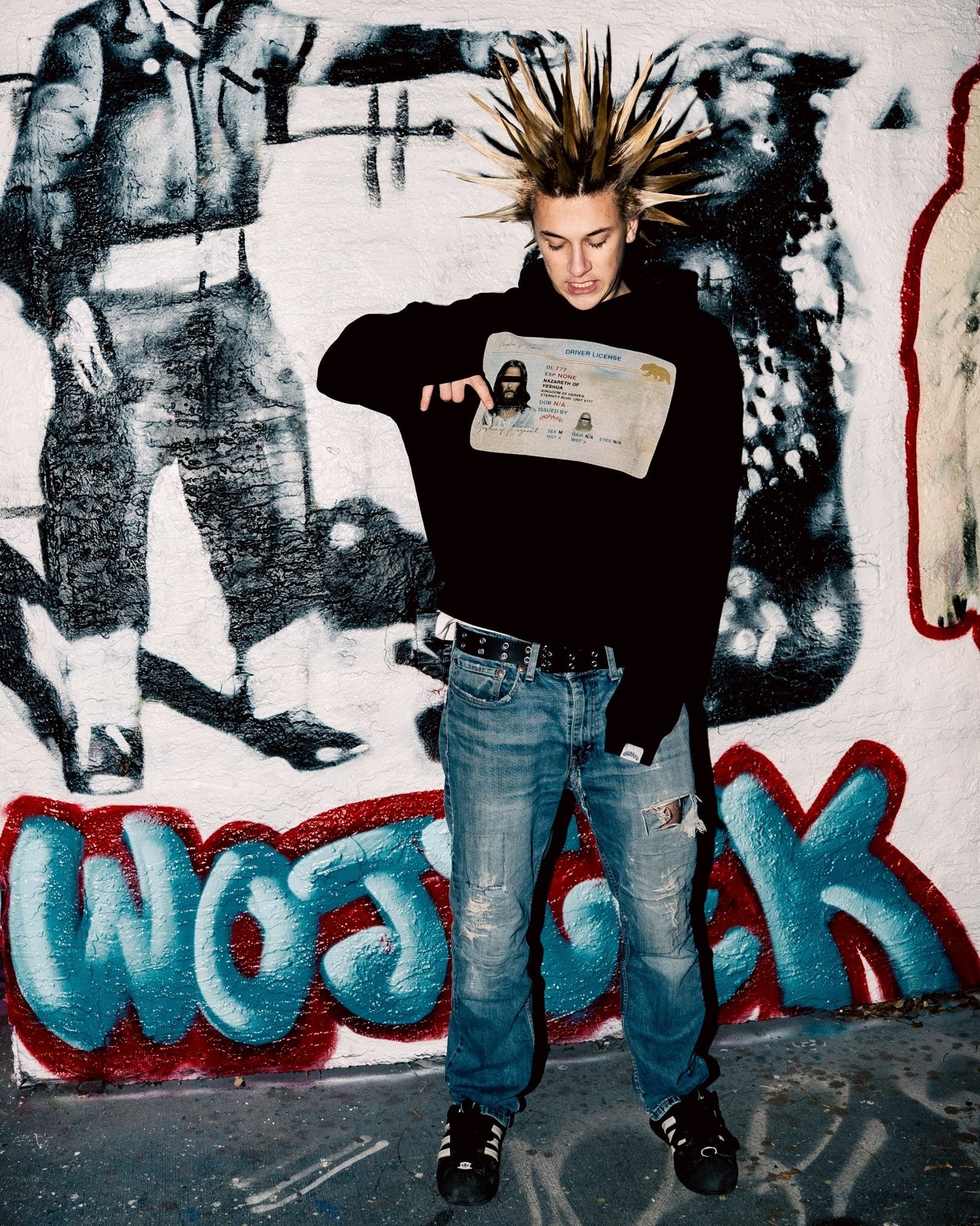 Black Driver's License Hoodie - Engraved