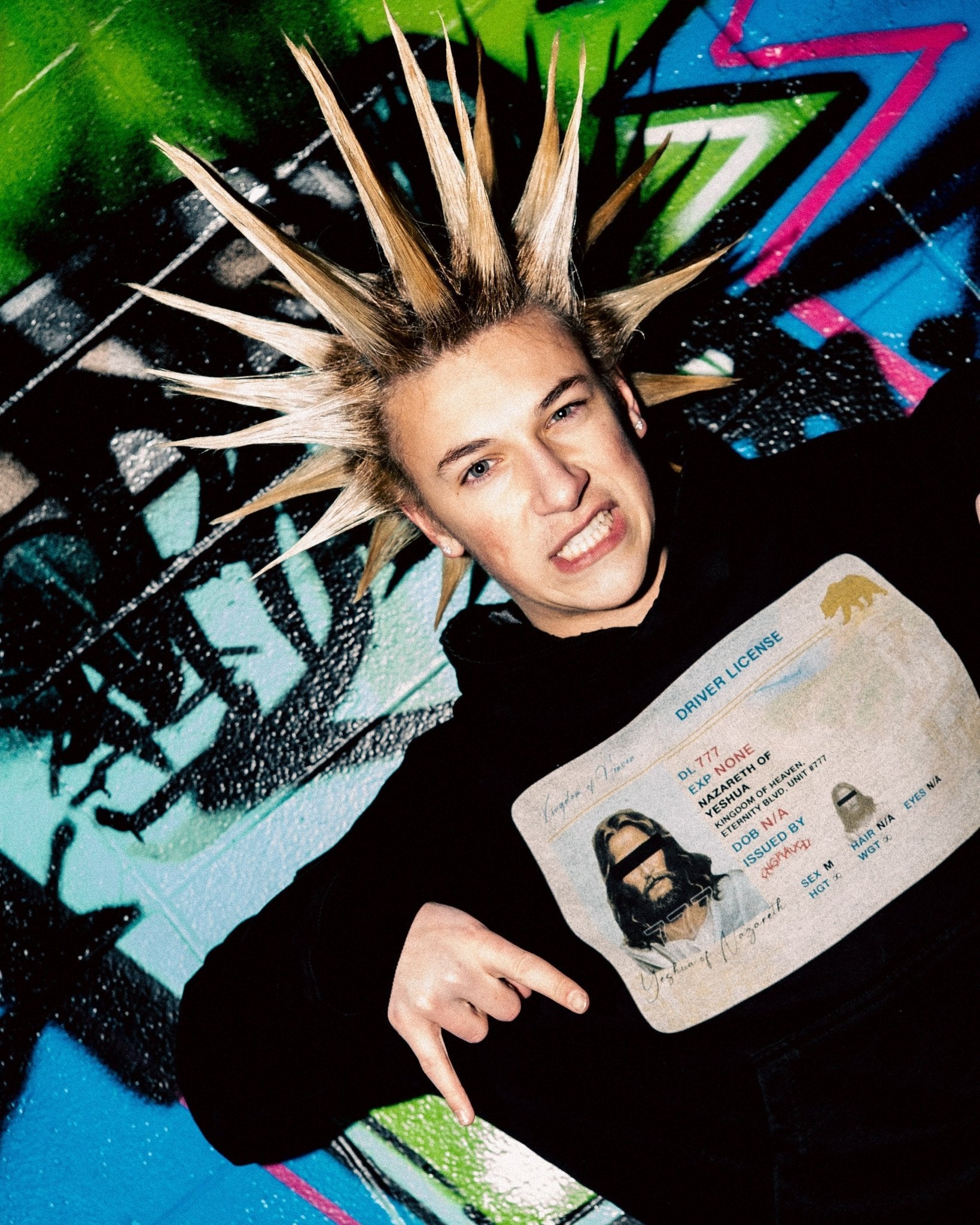 Black Driver's License Hoodie - Engraved