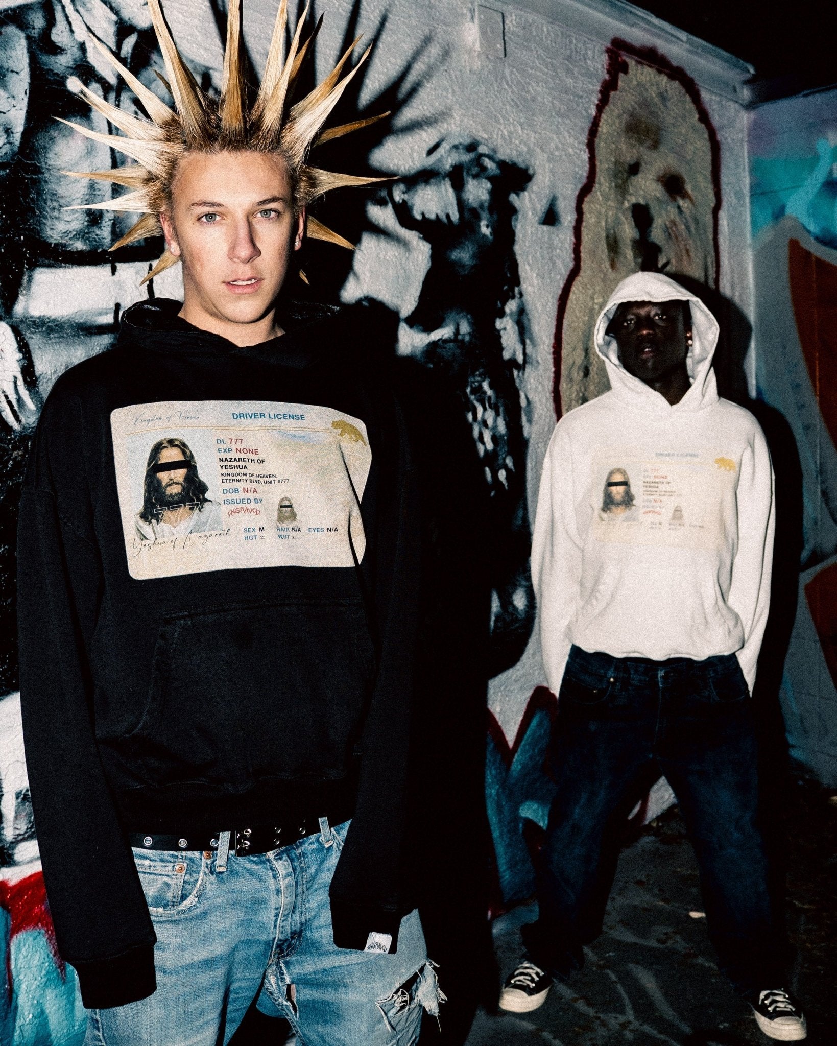 Black Driver's License Hoodie - Engraved