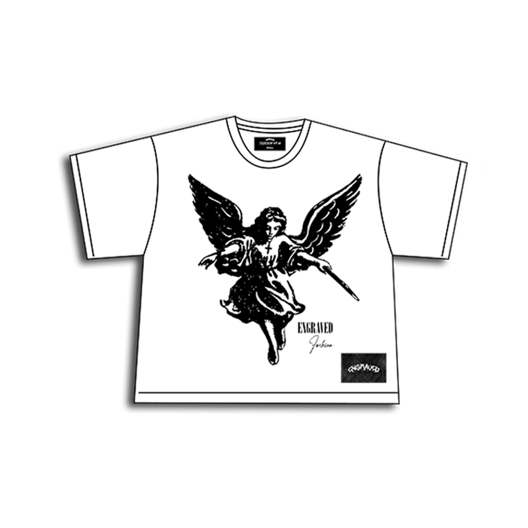 Black "The Guardian" Tee - Engraved