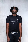 Black "Engraved Fashion" Polo - Engraved