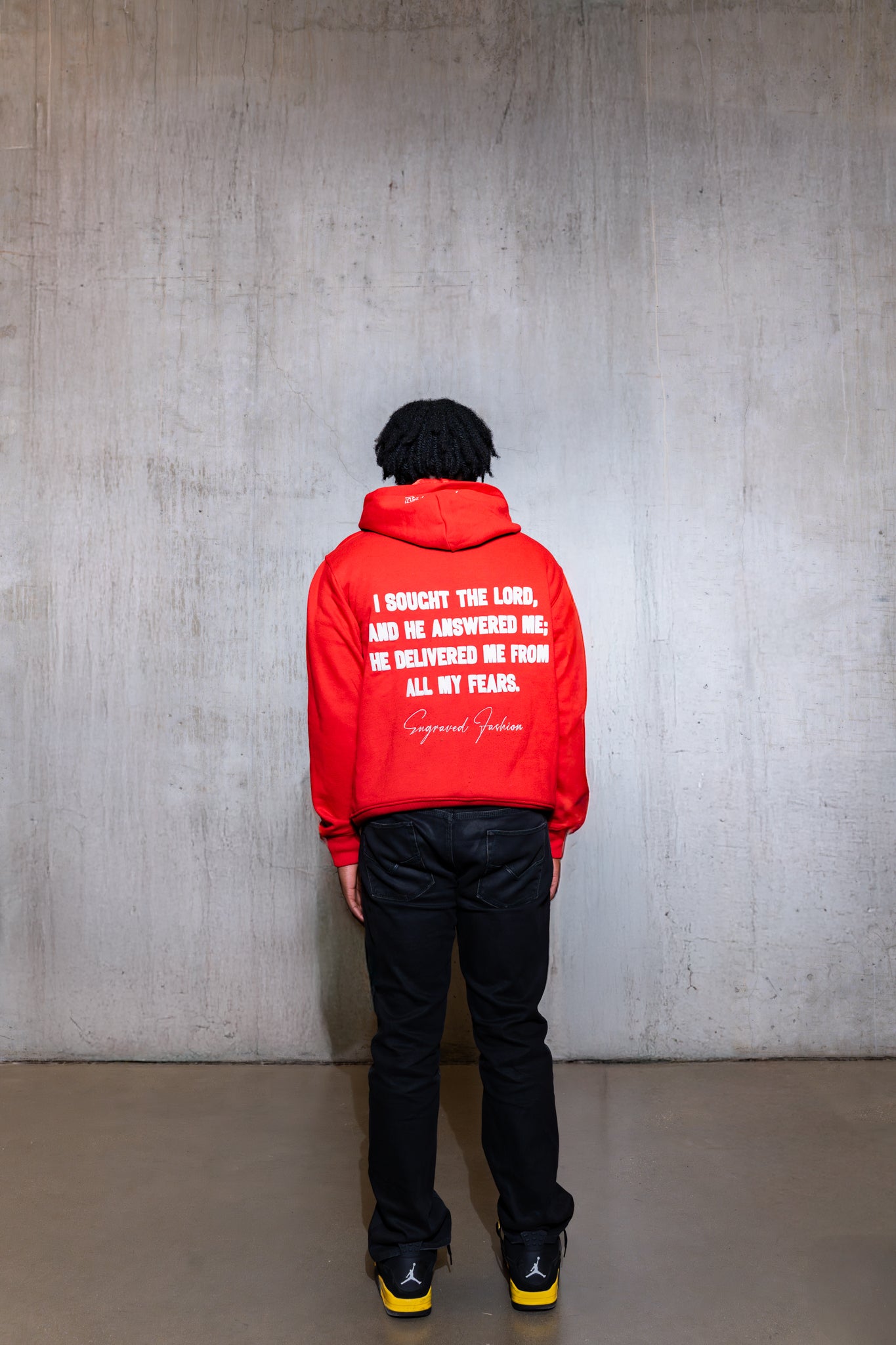 Red 'Faith Over Fear' V2 Zip - Up - Engraved