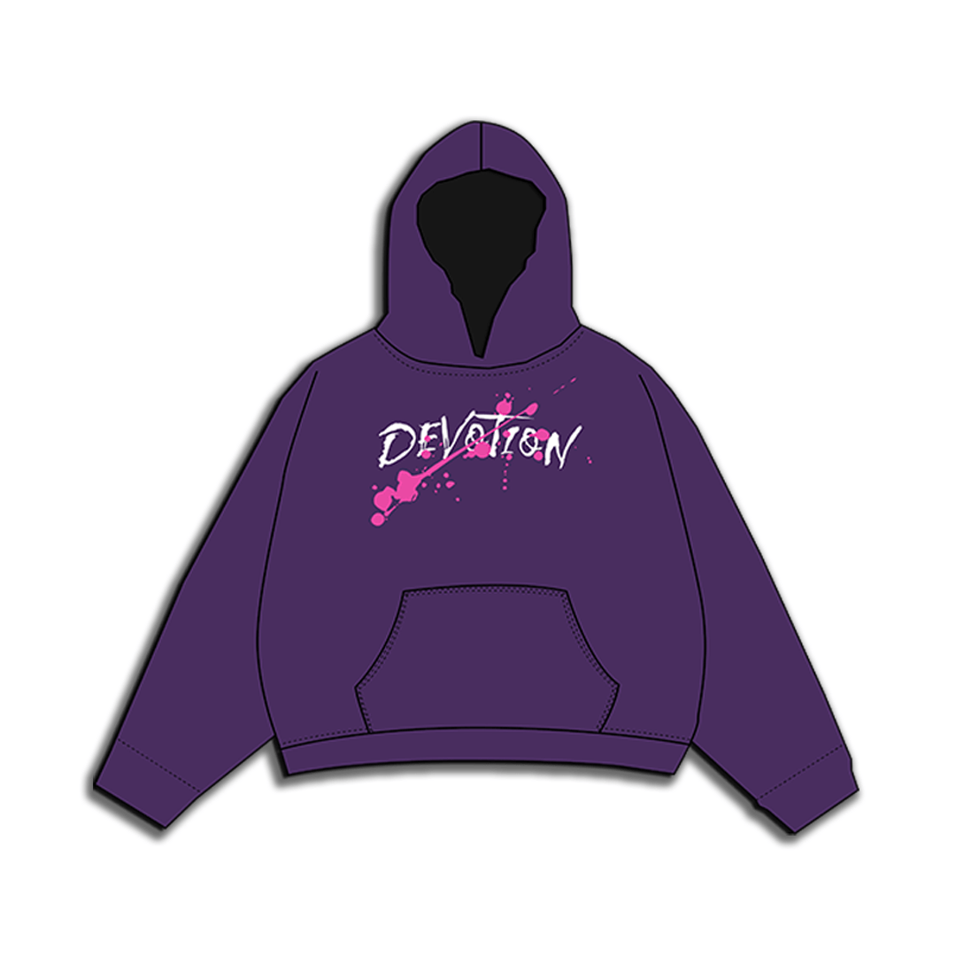 Purple "Devotion" Hoodie - Engraved