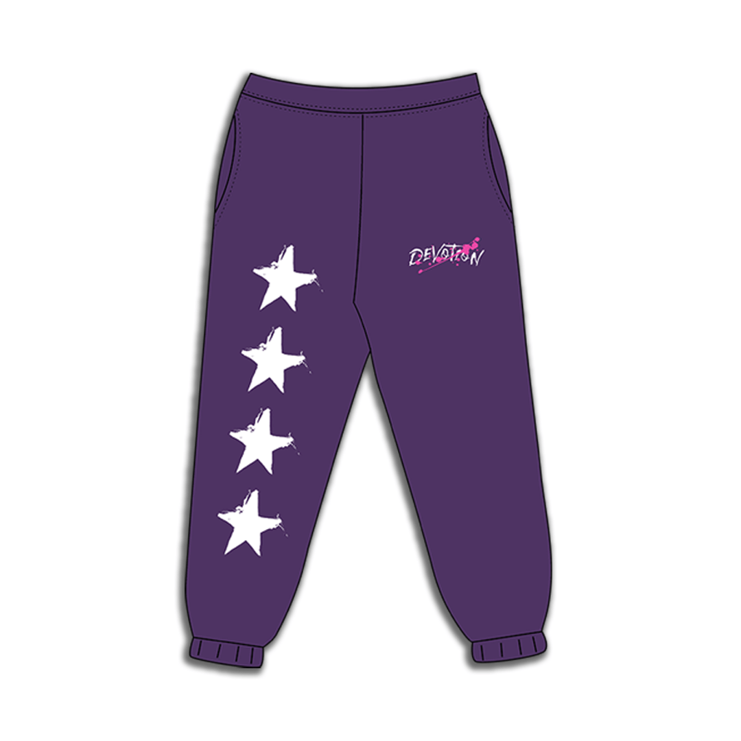 Purple "Devotion" Sweatpant - Engraved