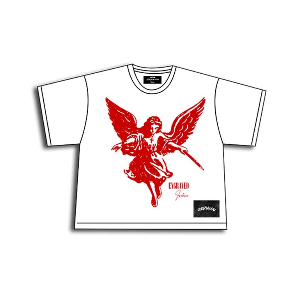 Red "The Guardian" Tee - Engraved